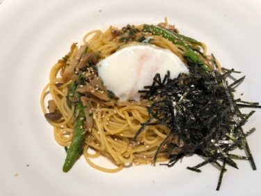 こなな アスパラと半熟卵の醤油風味