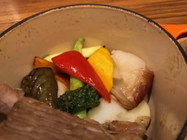 やさい家めいの付け合わせ旬野菜