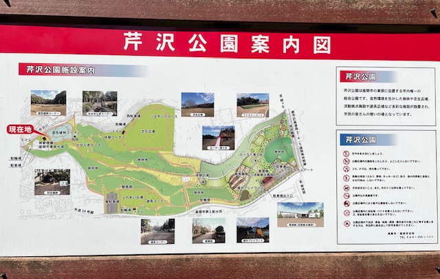 芹沢公園・地図