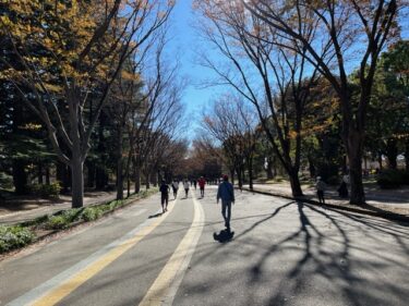 駒沢公園・ジョギングコースとサイクリングコース