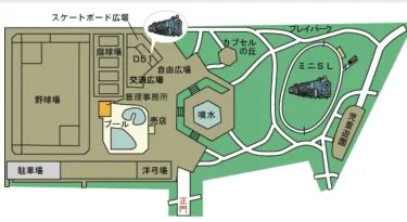 世田谷公園・園内地図