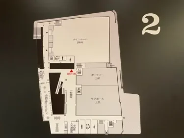 シリウス・館内地図(2階)