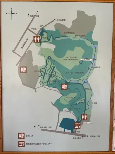 東高根森林公園・全体地図