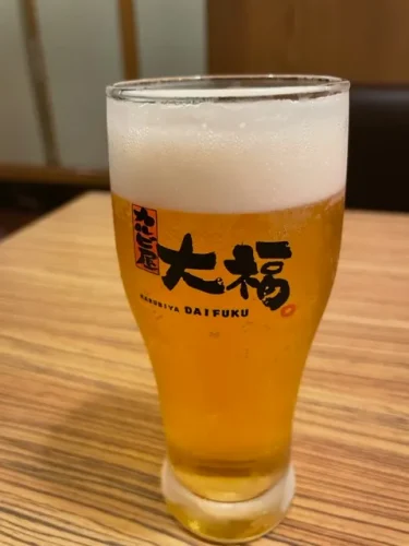 大福・生ビール(グラス)