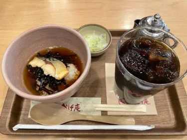 おかげ庵・モーニング(お茶漬けセット・さば昆布)