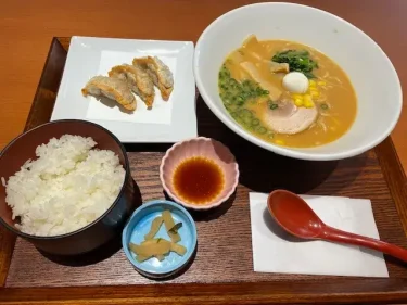 ゆったりCoco・お和んや(味噌ラーメン+揚げ餃子セット)