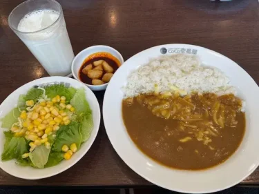 ココイチ・ベジカレー+チーズ+旨辛にんにく+セット
