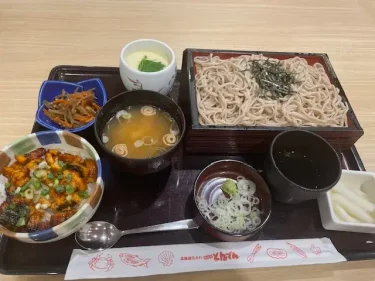 とんでん・選べるミニ丼(うな丼)・北海道そば