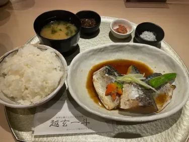 越玄一斗・とろサバの煮つけ