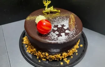 シャトレーゼ・Xmasプレミアム・ミロワールショコラ14㎝
