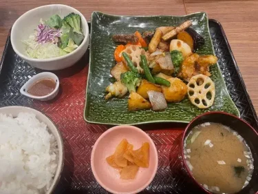 大戸屋・豚と鶏つくねの黒酢あん