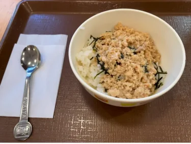 すき家・お子様とりそぼろ丼