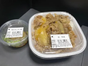 すき家・牛丼とおろしポン酢(テイクアウト)